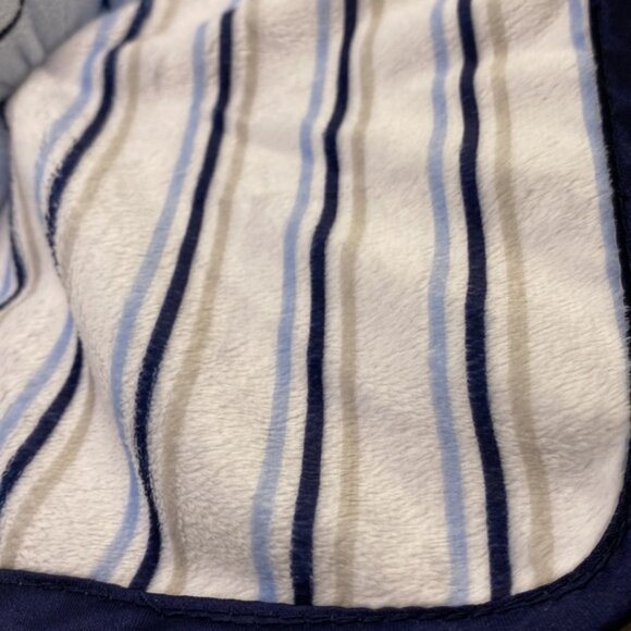 George Lovey Plush Security Baby Blanket Bear Blue Stripes Walmart - Picture 3 of 7